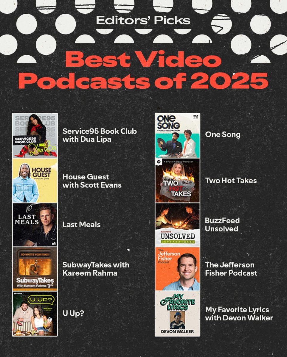 dlipahungary's tweet image. 🎙️ | @Spotify names the @service95 Book Club as one of the best video podcasts of 2025! #SpotifyWrapped