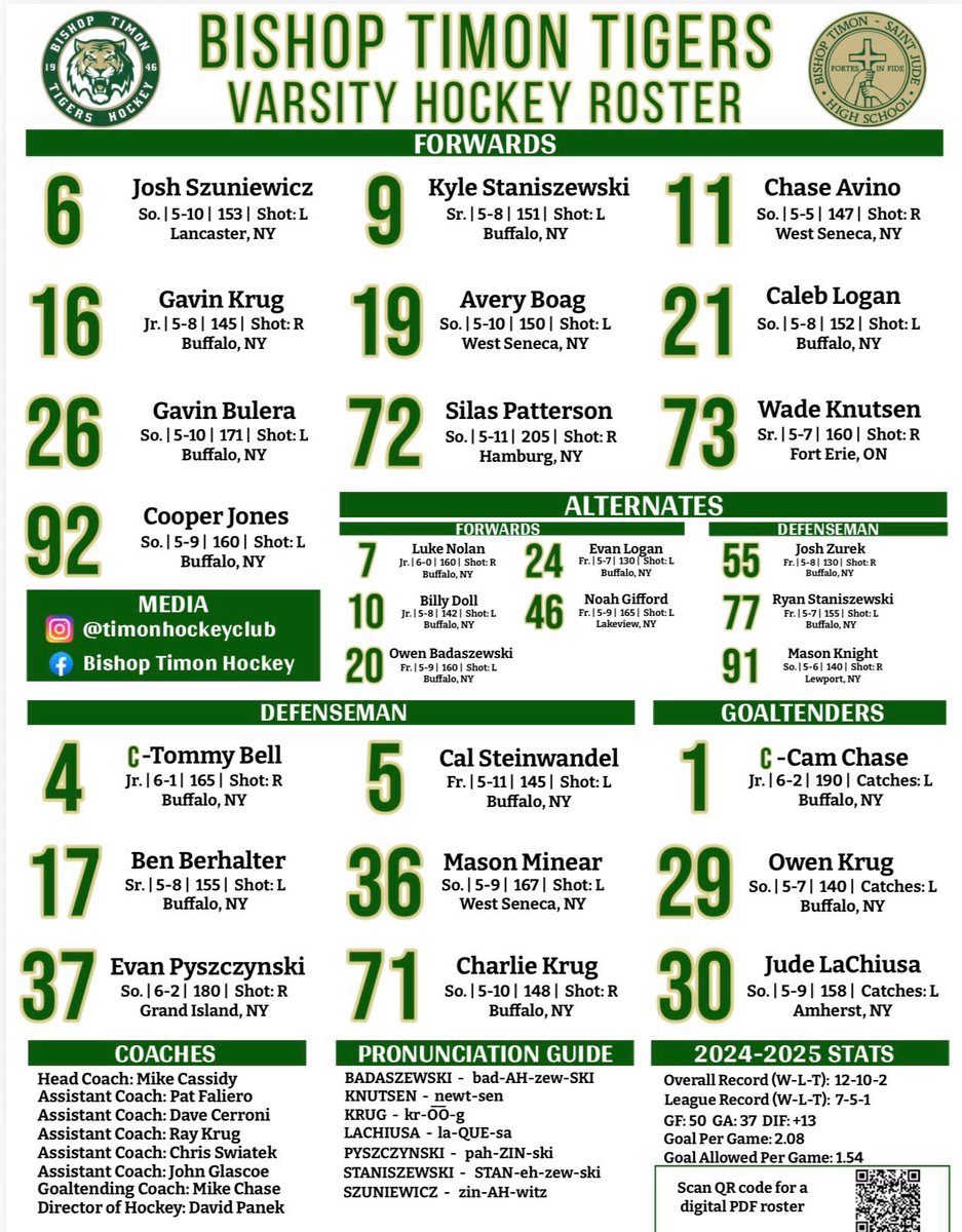 Chaser3030's tweet photo. Timon Tigers take on St. Joeโs Marauders tonight 8:30 at Paddock Ice Arena. #PrideInThePaw #FortesInFide https://t.co/NdliUKr2lT