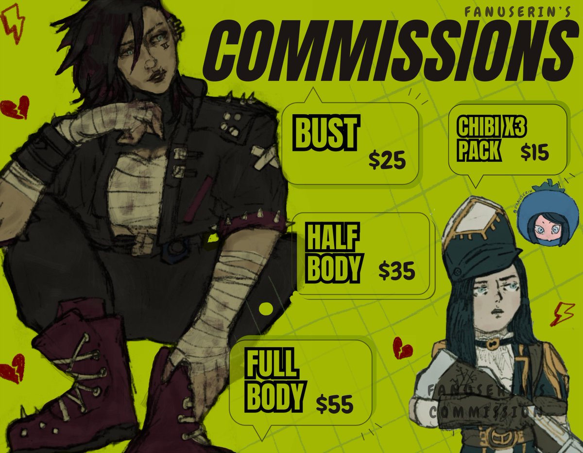 erin ✩ Vgen comms open ! tweet media