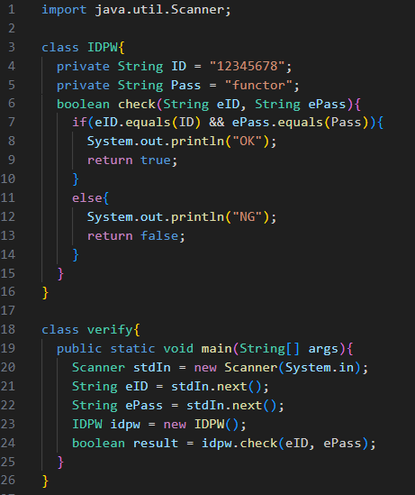 enlarge35781514's tweet image. Javaで簡単なプログラムを作成しました～
こうやって何かを自作すると知識が定着しますね(^^)