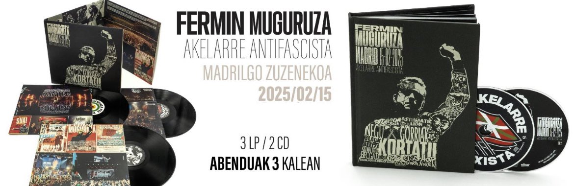 Bihar Durangoko azokan 10:30tik 12:30arte Talkaren postuan <a href="/muguruzafm/">Fermin Muguruza</a> disko berria sinatzen egongo da! Musikaren plaza 063
