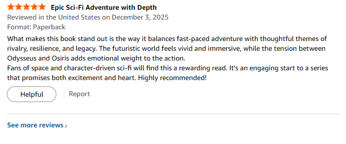 berrywriteSA's tweet image. Blood Odyssey has its first review on Amazon! 
Good to know someone out there enjoys it!