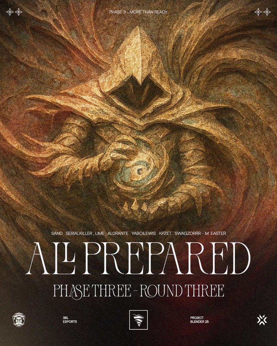 ⚔️ Game Day. Ready for the Grind. ⚔️

A new day, a new challenge — and another chance to prove that this team doesn’t back down.

Keep the support coming; it always makes a difference. 🧡💪🏻

#3BL #VALORANT #ProjectBlender #Esports