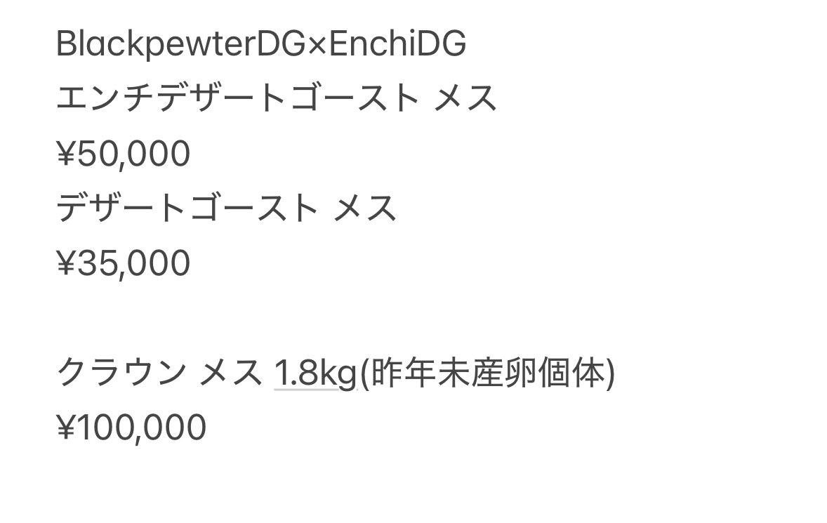 プライス設定させて頂きました‼️ 現金のみの取扱になりますので