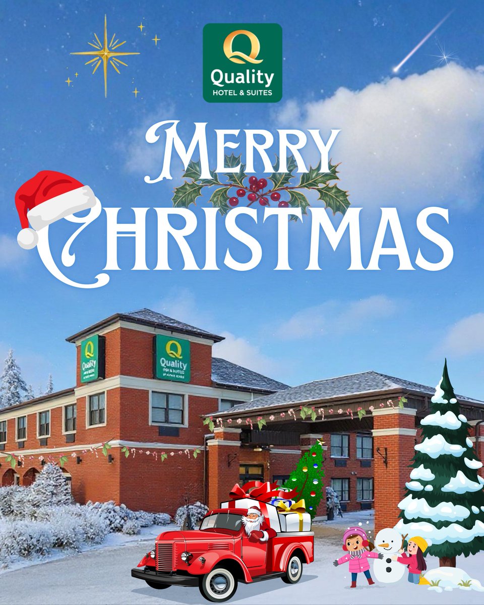 From our team to your family, we’re wishing you a holiday season filled with comfort, joy, and a little extra relaxation.

Thank you for choosing us this year. We appreciate you more than you know.

Merry Christmas!

— The Quality Inn &amp; Suites Summerside Team