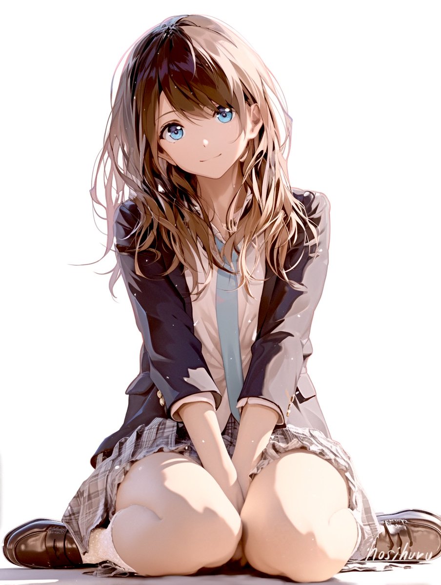 茶 ai おはよう〜。寒いですね❄️ 金曜日。茶髪ちゃんの笑顔に癒されたら