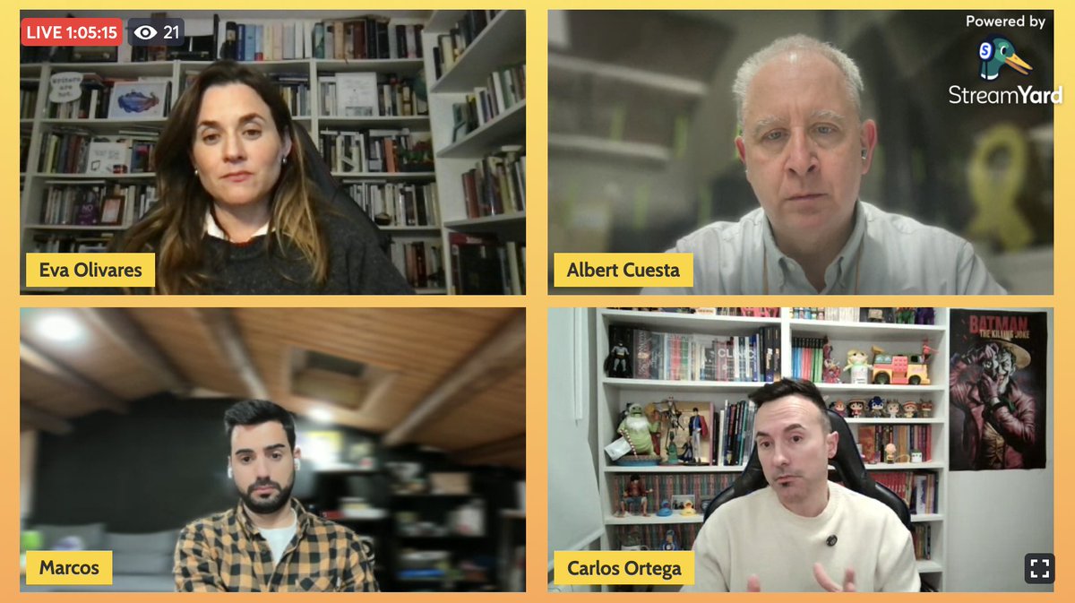 Ahir vàrem fer el primer webinar de @seoencatala exclusiu per a socis. Abans del debat, en <a href="/genisroca/">genís roca</a> va fer una sessió magistral. 

Si no us voleu perdre els següents, apunteu-vos a l'Associació. 

seoencatala.cat