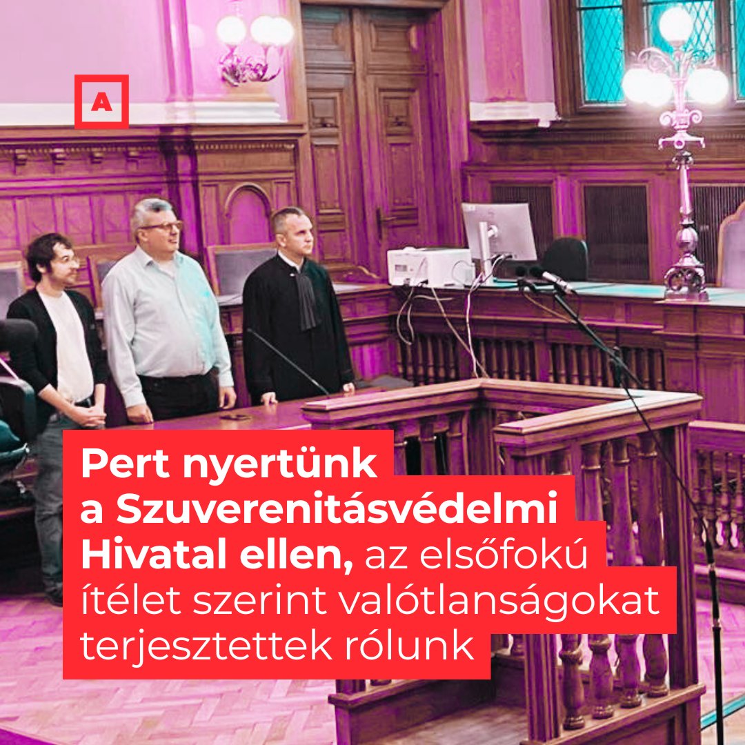 Atlatszo's tweet image. ✌️👩🏻‍⚖️❌ A bíróság elsőfokú, nem jogerős ítéletében eltiltotta a további jogsértésektől, továbbá bocsánatkérő közlemény kiadására és sérelemdíj megfizetésére kötelezte az állami szervet. Videóriport. 👉 atlatszo.hu/kozugy/2025/12…
#bíróság #LáncziTamás #per #SzuverenitásvédelmiHivatal