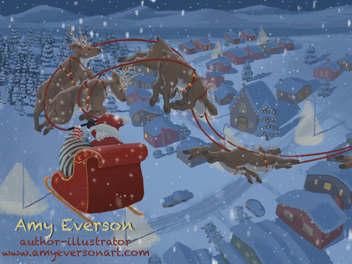 Happy #kidlitartpostcard day! Hope you have a wonderful December.