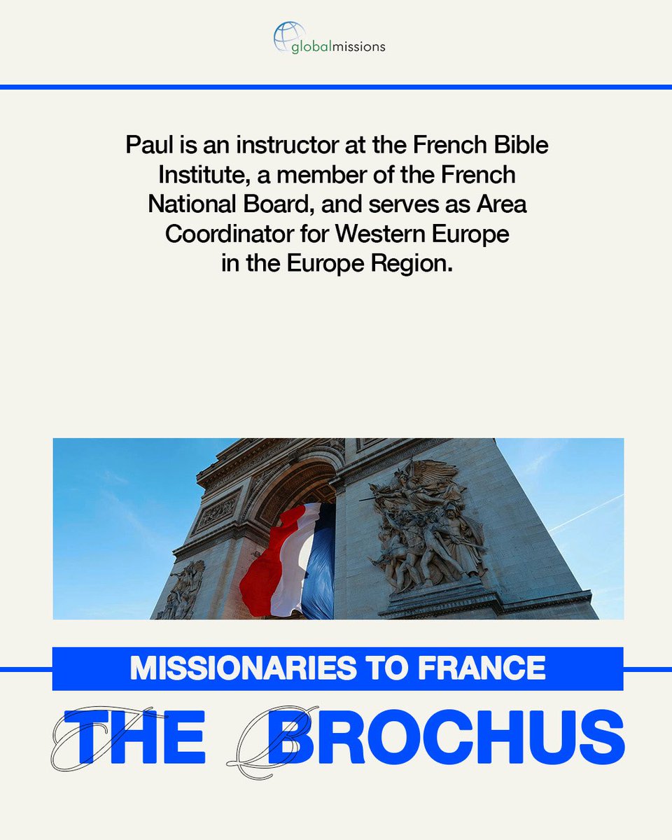 UPCIMissions's tweet photo. From Luxembourg to Paris, Paul and Darla Brochu have dedicated over 30 years to building the Church in Europe. 🇫🇷 Pray for their continued work in evangelism, leadership training, and church growth across Europe. ❤️#PrayerHighlight  

#PentecostEveryDay #UPCIGlobalMissions https://t.co/Fdelc3BaGU