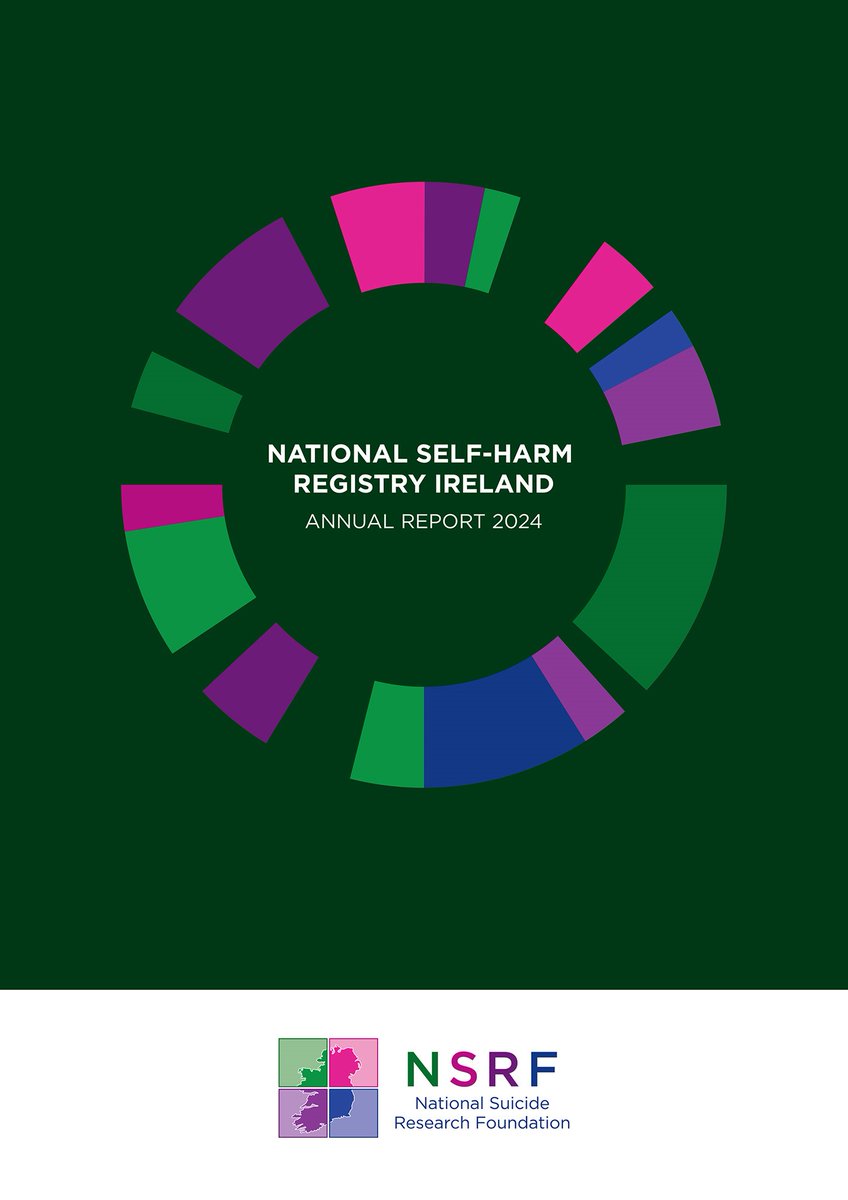 NSRFIreland's tweet photo. [1/2] The National Self-Harm Registry Ireland operated by the National Suicide Research Foundation and funded by @NOSPIreland launched its Annual Report for 2024 via a webinar this morning. 

The report is now available to download here: https://t.co/qTzOih34RP https://t.co/lFOVLQf76u