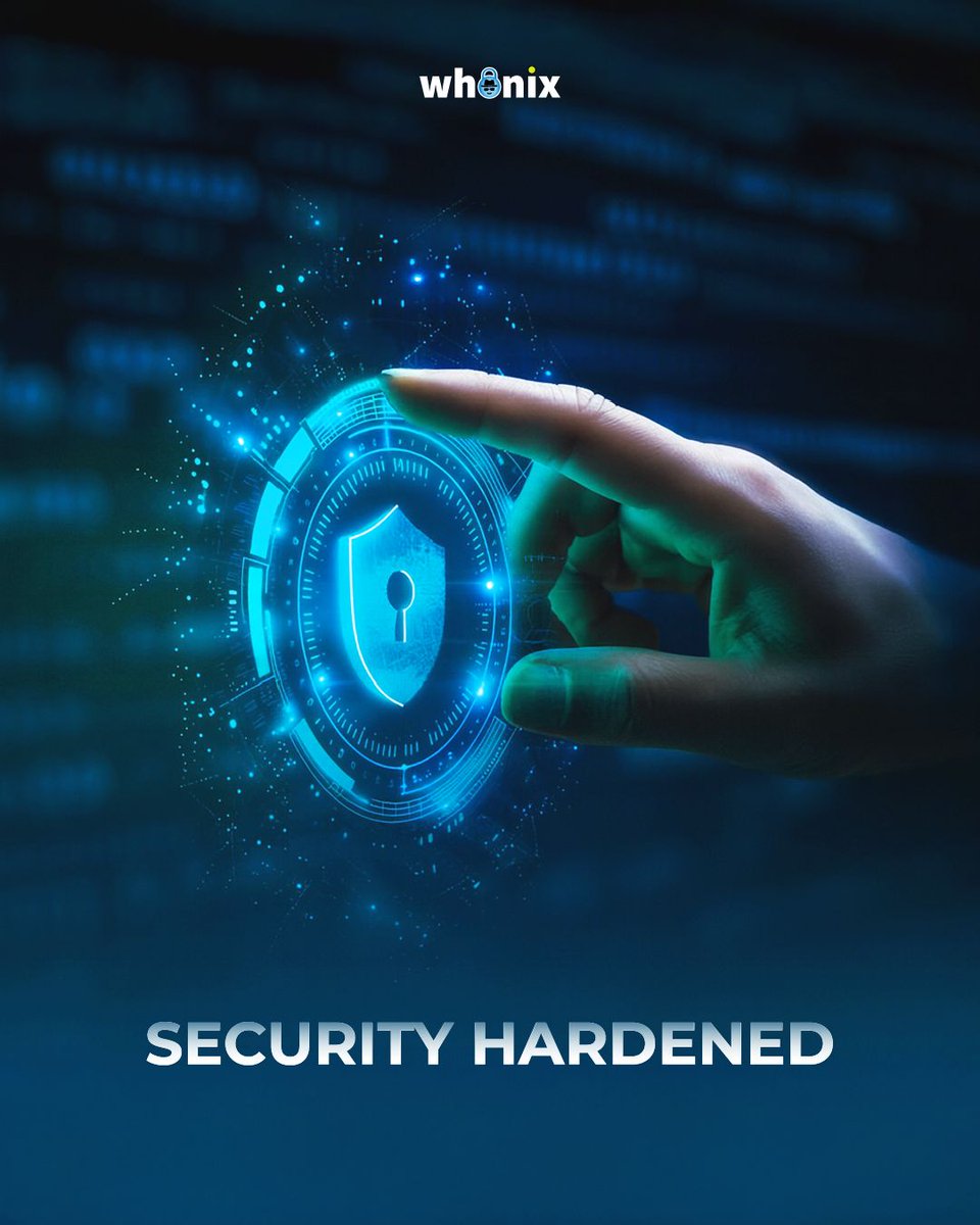 Whonix's tweet photo. Secure by Design. Privacy by Default.
Whonix is built on Kicksecure-hardened Debian and runs inside VMs — so your IP, identity &amp; data stay protected.
#Whonix #CyberSecurity #Kicksecure #PrivacyMatters #SecureByDesign #PrivacyByDefault #Anonymity #TorNetwork #VMsecurity https://t.co/IxAsp7Xy7Y