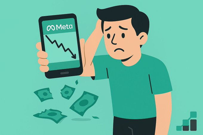 erictoddhansen's tweet photo. Luis invirtió 15.000€ en Meta porque lo leyó en un foro.
La acción cayó un 77%.

Vendió en 7.500€ en cuanto recuperó un poco. 

Ahora tendría 30.000€.
Juró no volver a invertir.

La bolsa no es un casino.

El problema no es el mercado.

El problema es entrar sin método. https://t.co/EArg2N5Sxb