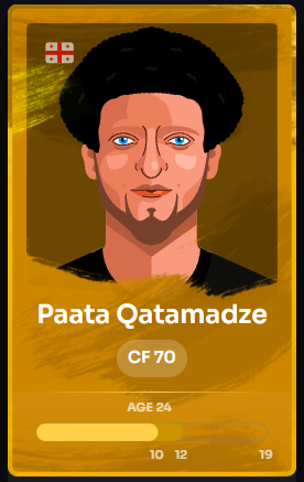 to celebrate this historic success appropriately ->

we are giving away GOLD CF Paata Qatamadze 🇬🇪!

like, repost, comment to enter

not mandatory but join our friends league
footium.club/game/social/fr…

<a href="/Footium/">Footium</a>