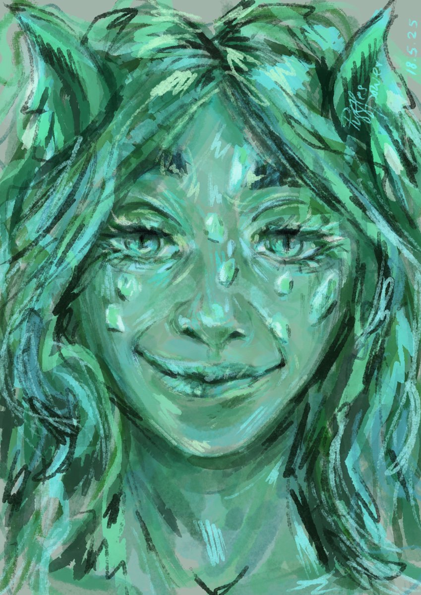 pufflespower's tweet photo. Fish lady maybe.
#digitalart #oc #sketch https://t.co/ERT9JpcSxO