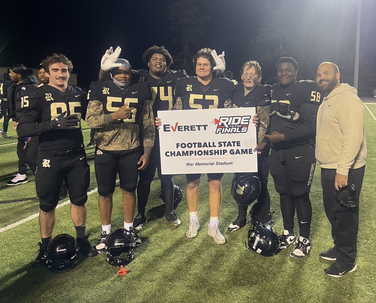 CoachJDriver's tweet image. 2 more days before we play for it all! The O-line may think I’m butthole most of the time. However, I love these guys, proud of them, and ready to go to war one last time this season!