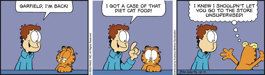Garfield by Jim Davis for Thu, 04 Dec 2025