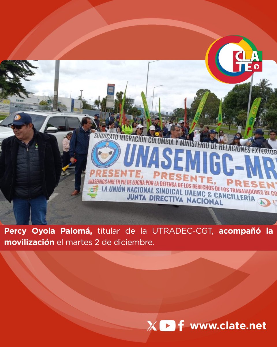 COLOMBIA || 🇨🇴

#movilizacion #migracion #cancilleria #derechos #laborales #dignos #persecucion #aeropuerto

🌐 Lee la nota completa en... 
clate.net/noticias/traba…