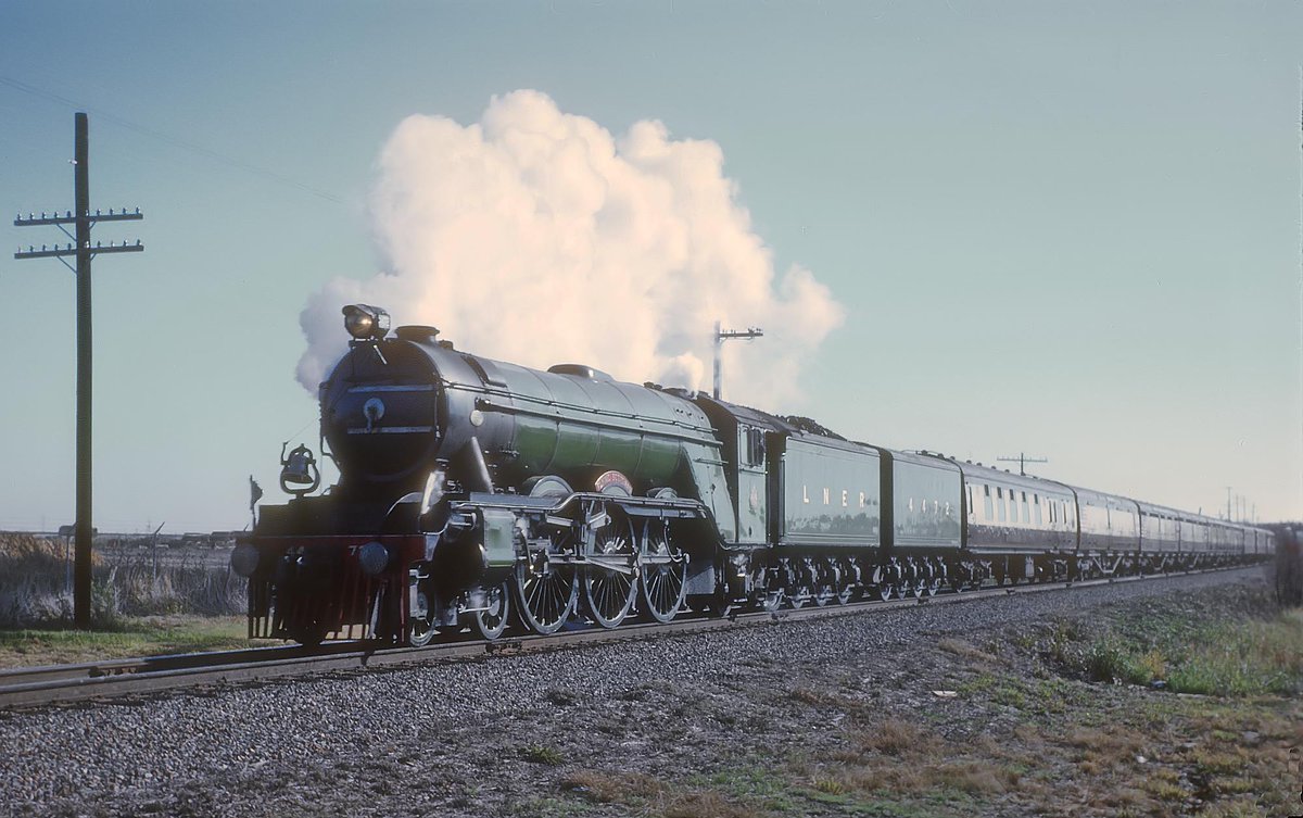 The "Flying Scotsman" on tour in the U.S. at Mesquite, TX in November, 1969. Rick Burn photo.