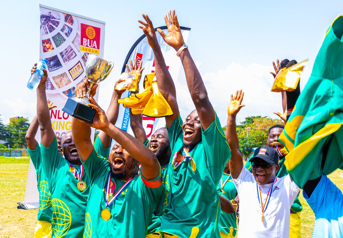 BUAgroup's tweet image. #TBT

Over the weekend, colleagues across the BUA family - BUA Group, BUA Foods, BUA Cement, and BUA Refinery came together for our annual novelty football match.

The atmosphere was electric, buzzing with amazing teamwork, healthy rivalry, and plenty of memorable moments on and…