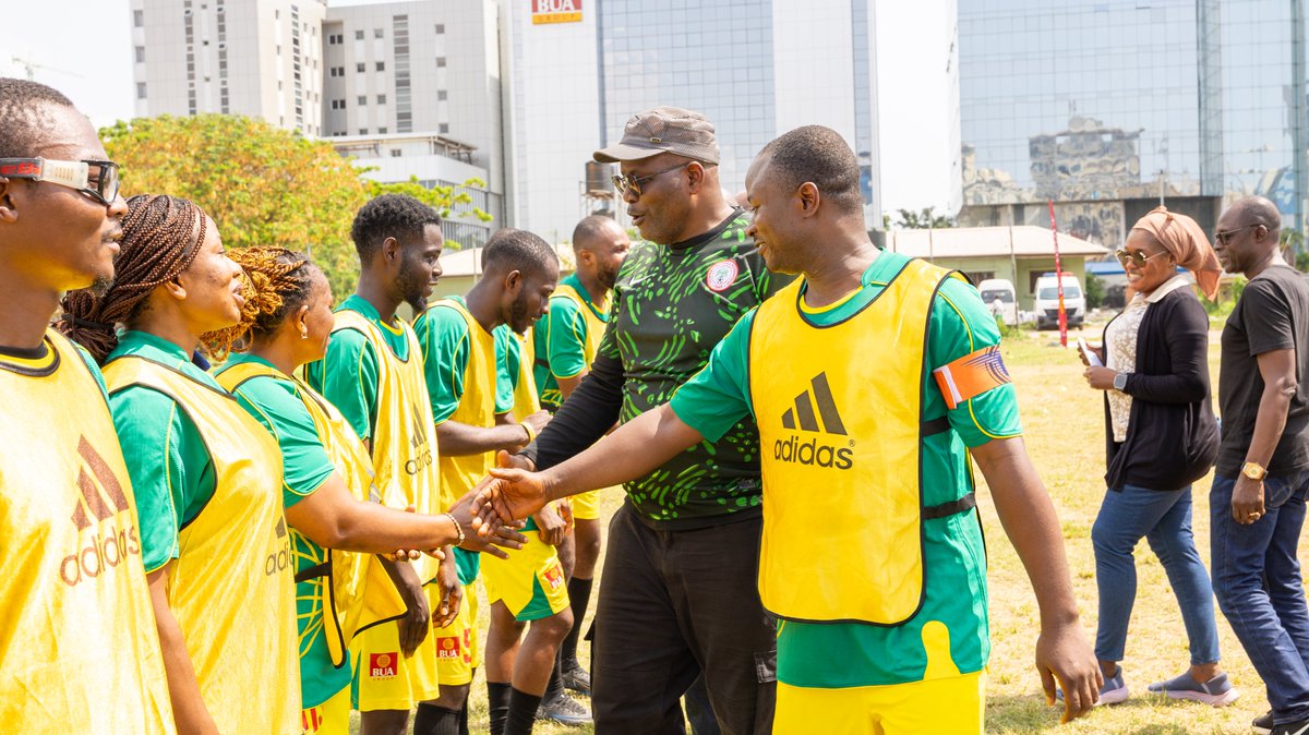 BUAgroup's tweet image. #TBT

Over the weekend, colleagues across the BUA family - BUA Group, BUA Foods, BUA Cement, and BUA Refinery came together for our annual novelty football match.

The atmosphere was electric, buzzing with amazing teamwork, healthy rivalry, and plenty of memorable moments on and…