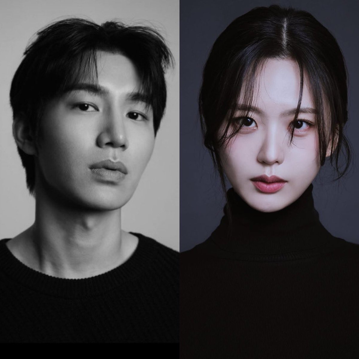 nugupromo's tweet photo. Kim Jaeyong (former HALO) and Ryu Jiwon (IRRIS, former REDSQUARE, GOOD DAY, The Unit) are set to star in TVING's upcoming drama 'Villains', premiering on December 18th! https://t.co/caVradinhJ