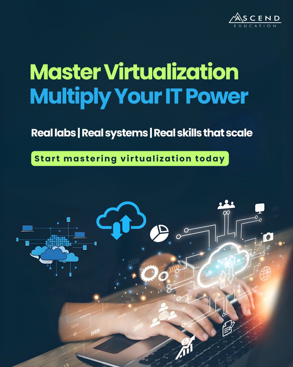 Ascend_EDU's tweet image. Virtualization skills = real IT career growth.
Train with real labs and build expertise that scales.

#Virtualization #ITSkills #AscendEducation
