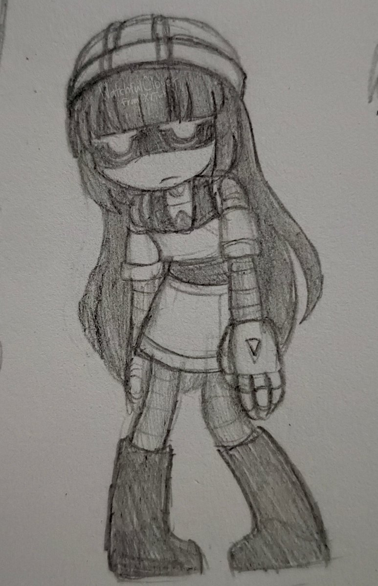 watchfulclover's tweet photo. Posting this here too
I was tired so I drew her tired too lol

#murderdronesfanart #murderdronesdoll #traditionalart https://t.co/0hsdHzmVzf