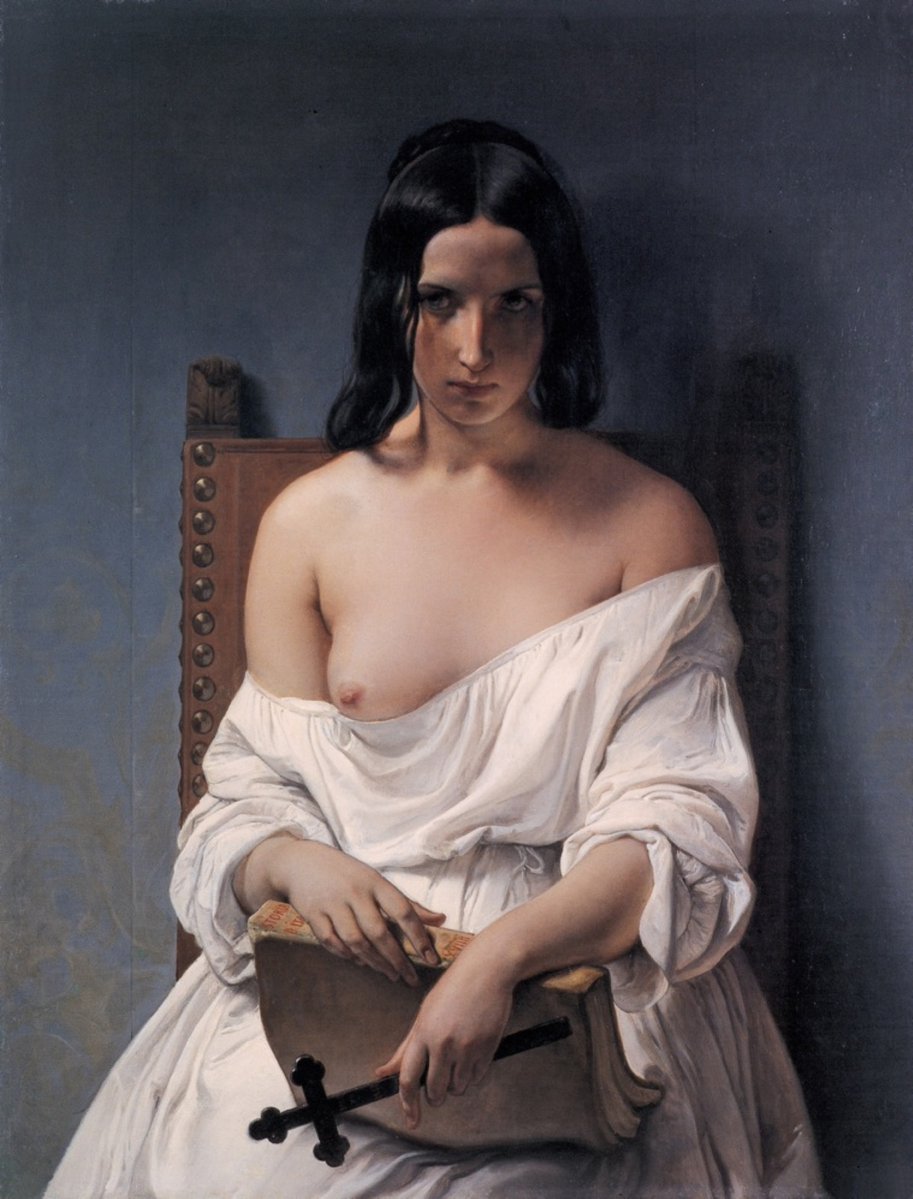 フランチェスコ・アイエツ
（ Francesco Hayez、1791-1882）
『イタリアの歴史についての瞑想』
（Meditation on the History of Italy）