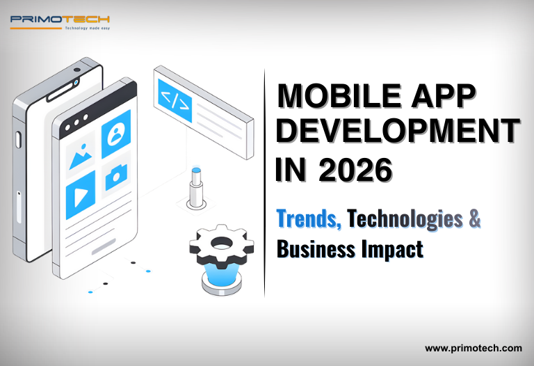 primotech1's tweet photo. 2026 will redefine #MobileAppDevelopment with AI-native apps, 6G speed, AR/VR, Web3, and automation. 🚀
Explore the key #AppDevelopmentTrends shaping the future.
Full blog: https://t.co/bOZbUzm24i
Build your next-gen app with Primotech. 📱✨ https://t.co/RdSAX3BSKx