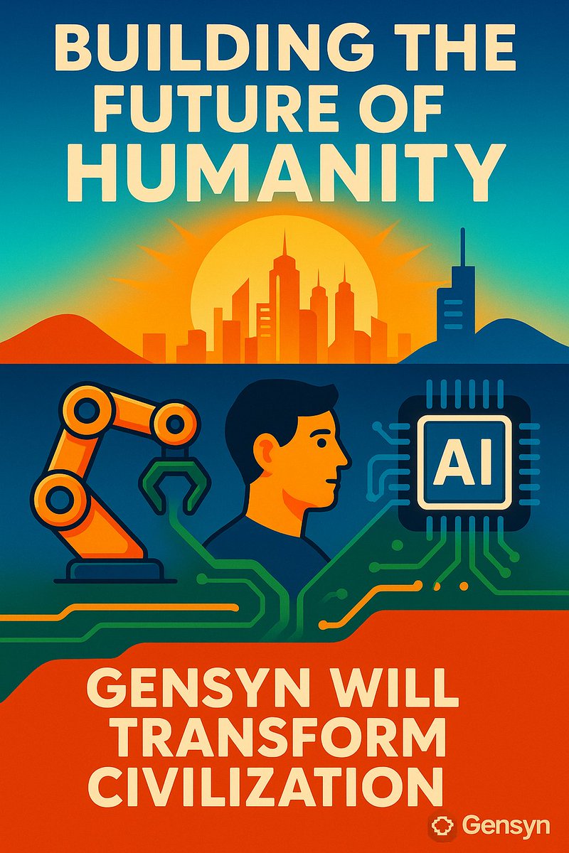 ZeroSpecterX's tweet photo. "In the future, cities get smarter,
humans become more connected,
and AI becomes an extension of creativity.
Gensyn powers that future."

#GensynFam #AI #CivilizationNext @gensynai https://t.co/WeGdkut5B5