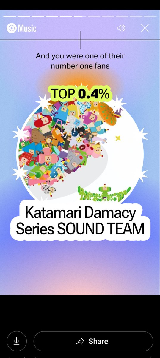 KatamariAlbum's tweet photo. Wasn't expecting that, haha https://t.co/rAvouMD7Z8