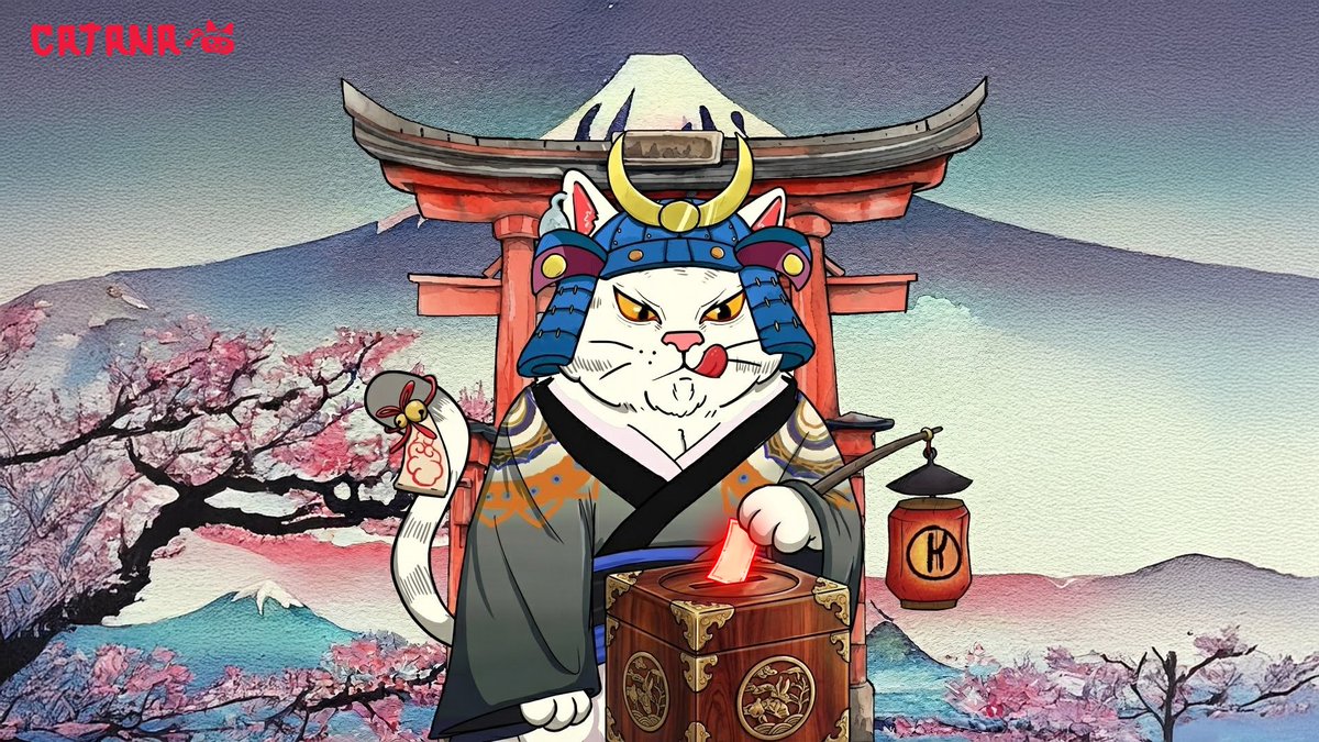 🐾 Catana GTD Raffle - The Dojo of Luck 🎟️

Samurai cats… fate awaits. ⚔️🔥
The more roles you hold, the more tickets you earn. 
Sharpen your claws - luck will choose the worthy. 🐱

🏆 10 GTD awaits the chosen warriors.