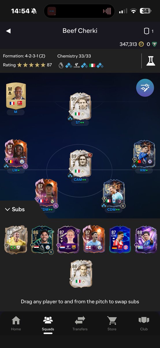 Hinchhh's tweet photo. @FIFA22_INFO What’s the next upgrade lads ? https://t.co/8OBAG4SvHB