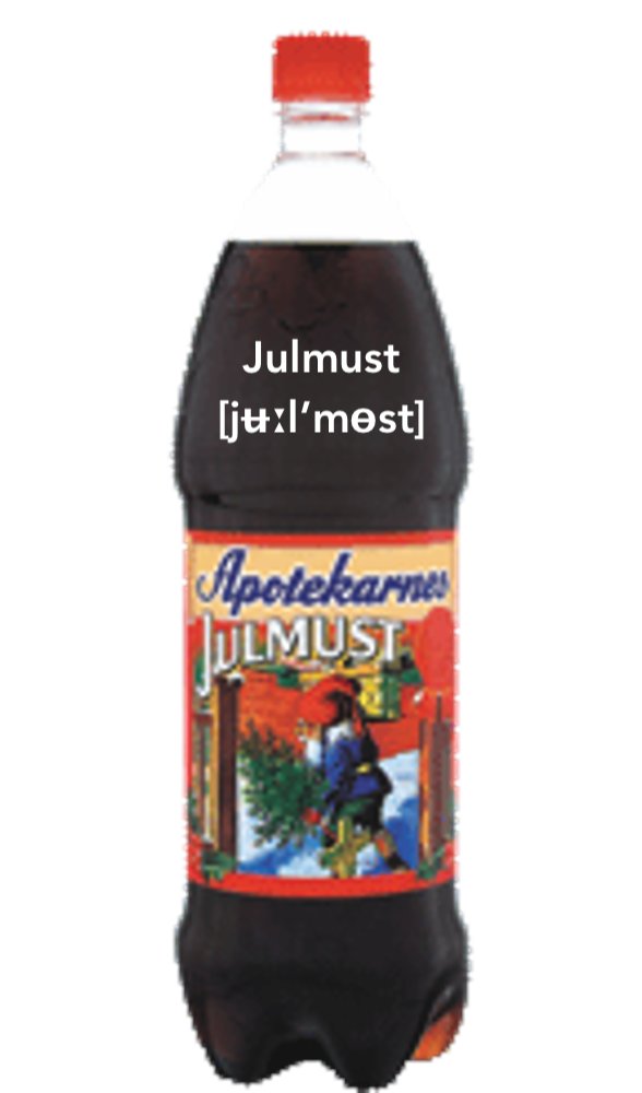 SpeakSwedish's tweet photo. #Swedish soft drink of the season: #Julmust is consumed during the Christmas season and made of carbonated water, sugar, hop extract, malt extract, spices, caramel colouring, citric acid, and preservatives. It has a somewhat root beer-like taste without the sassafras. https://t.co/UNDSwRsE3u
