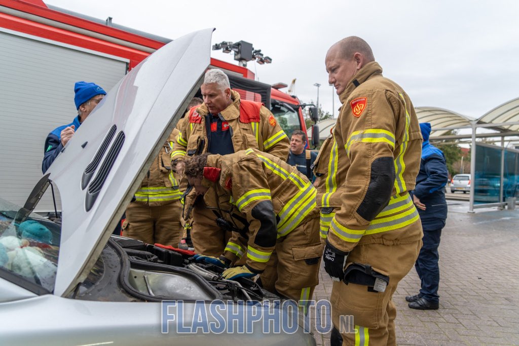 Geredde kat kiest direct nieuw schuilplekje: in de brandweerwagen
