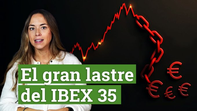 AcGuzman11's tweet photo. 📺El problema oculto del IBEX 35 que afecta a tu salario

👉 Ver vídeo aquí: https://t.co/z8q8tNjsoY

El IBEX 35 alcanzó su máximo histórico en 2007 y hasta octubre de 2025 no lo volvió a superar. ¿Por qué? Tiene un gran problema que lo está lastrando desde hace casi 20 años. https://t.co/9E6f5g0fFO