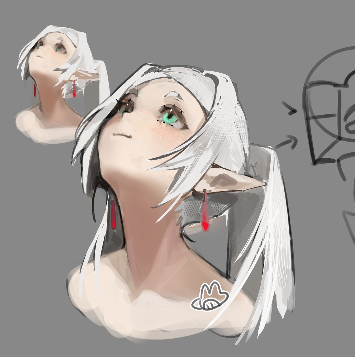 dyarikku's tweet photo. this angle is so humbling to draw https://t.co/9wS6HOjiyo