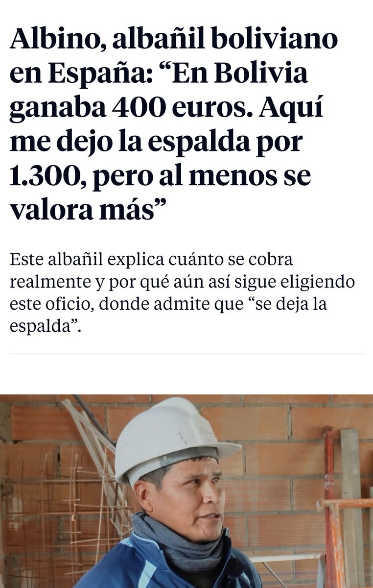 Esto es lo q sucede cuando traes inmigrantes q vivían peor en su país. Q hacen q las condiciones de trabajo del tuyo caigan en picado...