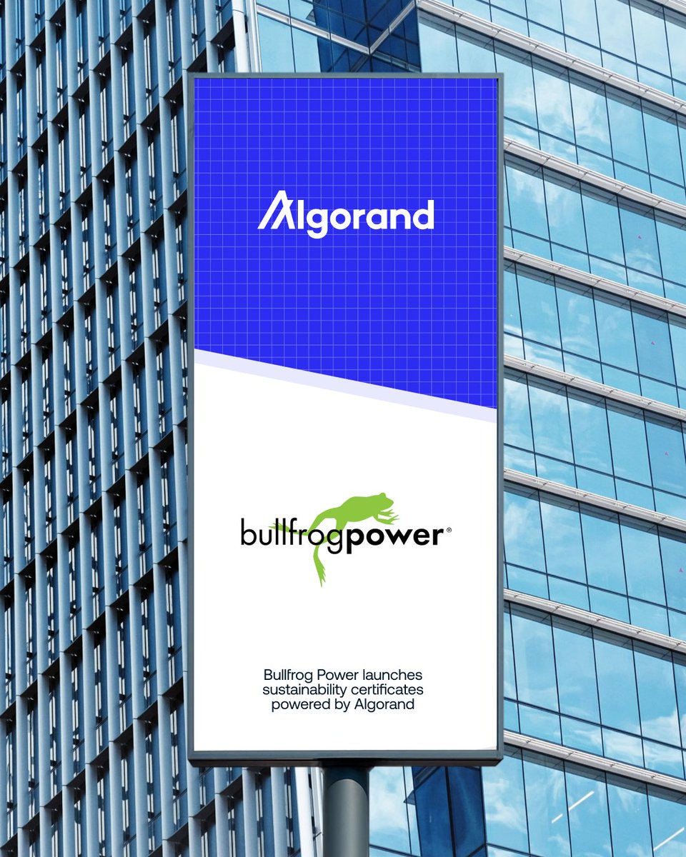AlgoFoundation's tweet image. .@bullfrogpower has launched a pilot using Algorand to issue secure, permanent, and publicly accessible digital sustainability certificates, giving customers and auditors transparent proof of renewable energy consumption.

Through this initiative, Bullfrog Power is tokenizing…