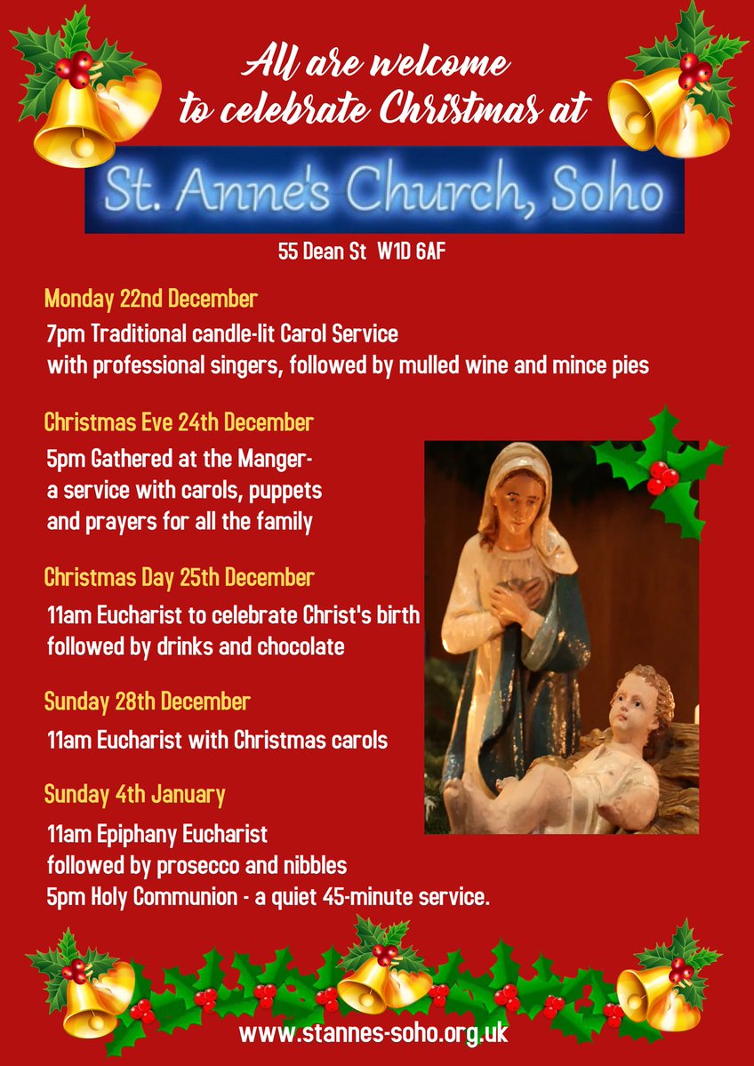 #SOHO Fridays <a href="/sohosocietyw1/">The Soho Society</a> HOUR <a href="/sohoradio/">Soho Radio</a> 7-8am Presenters:  <a href="/SimLangley/">Simon Langley</a> &amp; Jason Fisher Jones Guests: <a href="/Revstannes/">Simon buckley</a> Simon Buckley <a href="/AnnesSoho/">StAnnesChurchSoho</a> &amp; Julien Masse <a href="/stormlondonltd/">StormFlowersLondon</a> talking Christmas ✝️⭐️🎄+ <a href="/LondonLivingUK/">London Living Large</a> Jim Cooke
Listen🎧via app/online #soholondon #Christmas