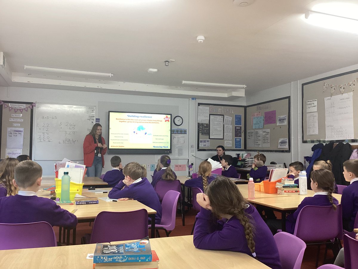 Year 5 had the second part of our ‘Bouncing Back’ session and we learnt all about building resilience, who to ask for help, dealing with stress and a self care kit.