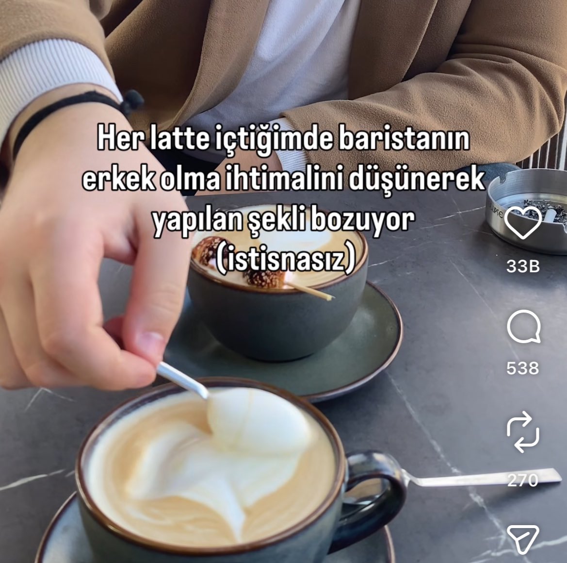 Benimki de benim yaptığım kalpli artları bozuyordu erkek müşteriye gider diye