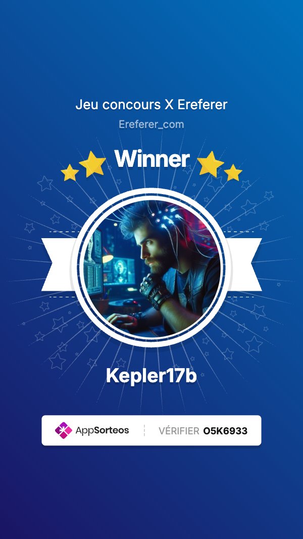JEU CONCOURS 🎁

Félicitations à <a href="/Kepler17b/">Kepler</a> qui remporte 200€ de crédits Ereferer 🎉🎉🎉

On revient vers toi pour la suite 😉