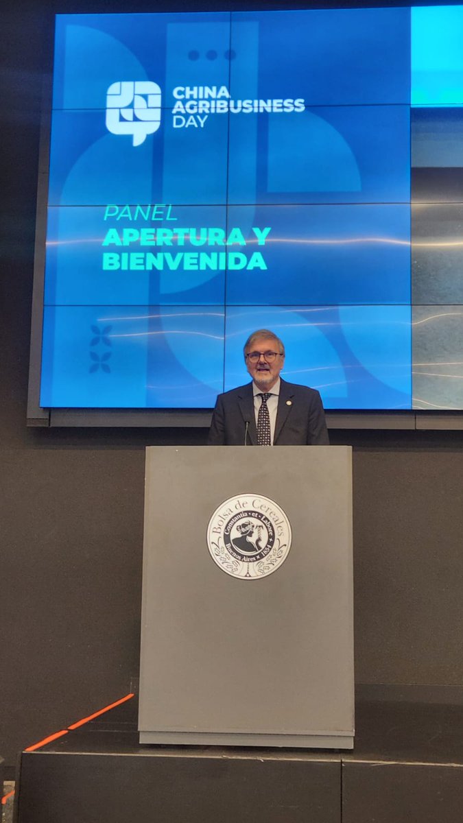 📢La <a href="/Bolsadecereales/">Bolsa de Cereales</a> participó del #ChinaAgribusinessDay, organizado por la Cámara Argentino China y <a href="/ASASemilleros/">ASA</a> 

Ricardo Marra, Pte. de la BdeC, participó en la Apertura del evento junto a autoridades de la embajada china <a href="/ChinaEmbArg/">Embajada de China en Argentina</a> y Andres Beibe, Director de <a href="/CortevaARG/">Corteva Argentina</a>