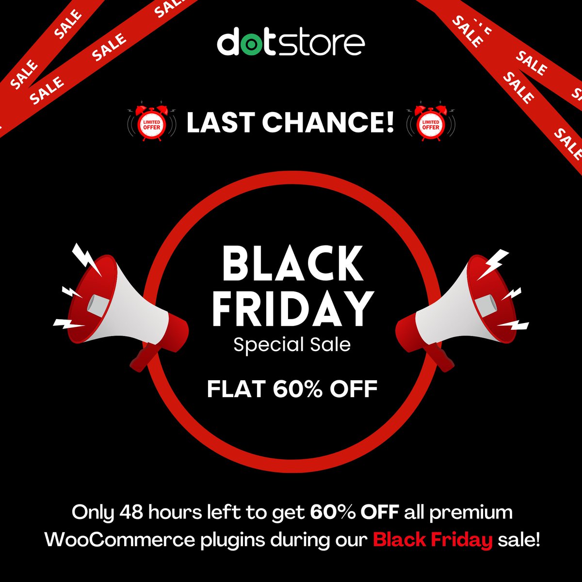 thedotstore's tweet image. ⏳ Only 48 hours left!

Save 60% on ALL Dotstore WooCommerce plugins.

💡 Use code: BFCM2025

Shop now → bit.ly/4pkpmI1.
 
#WooCommerce #BlackFriday #EcommerceTools