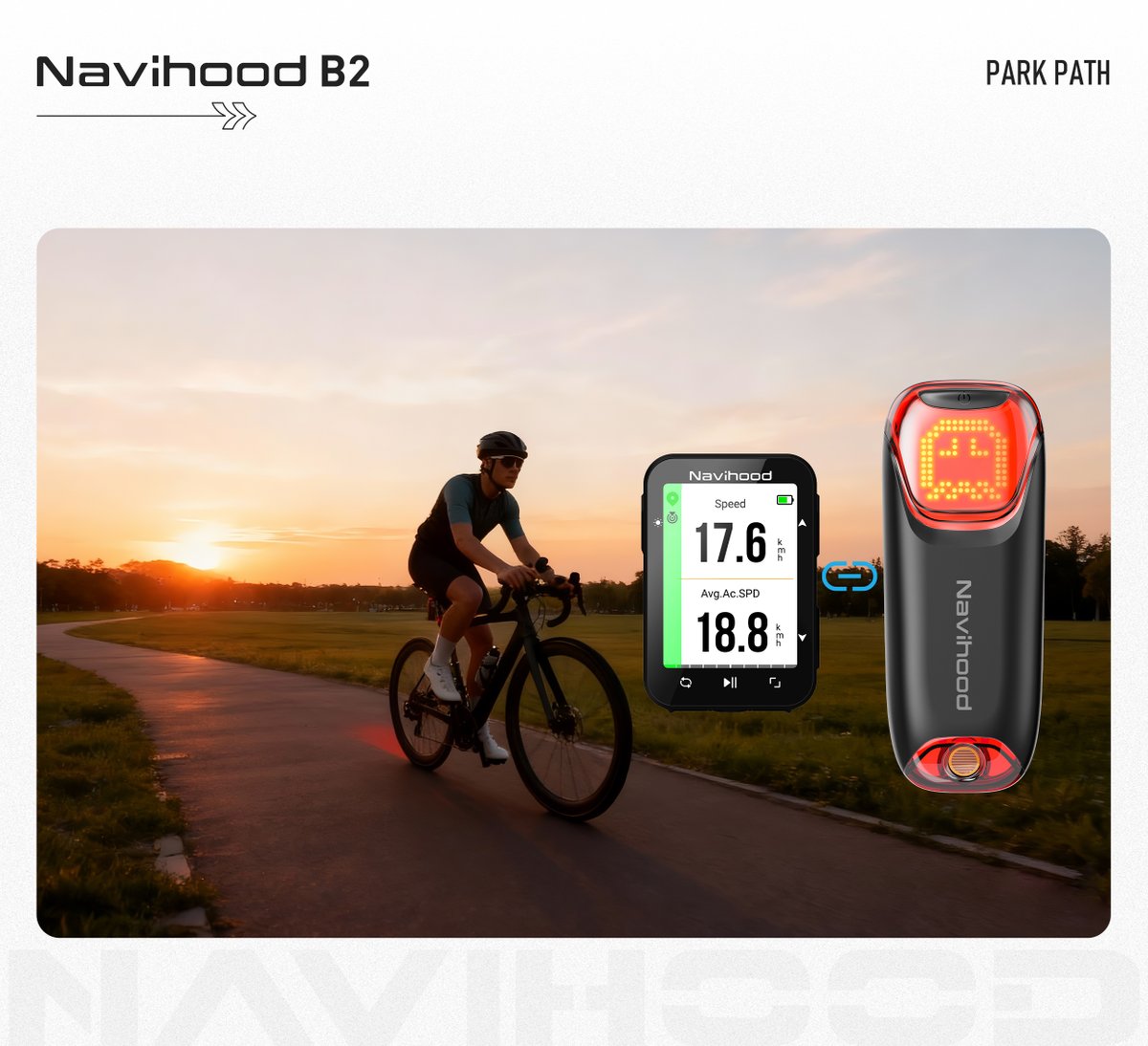 Today with mobile phone becoming human's organ, smart technology is becoming more and more popular for cycling sport based on IOT tech. We love technology really. Never Settle with our B2 of Expression&amp;Radar&amp;Laser Line. Never is done this way for one radar light today. Never.
