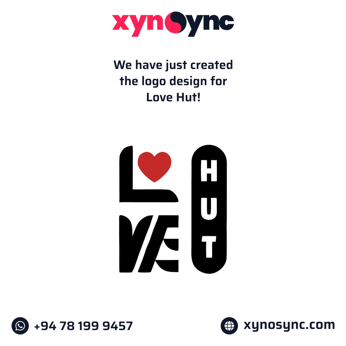 xynosync's tweet photo. We have just created the logo design for Love Hut!

#XynoSync #LoveHut #Web #Software #Server #Cloud #Cybersecurity #SriLanka https://t.co/2mhHKPqL4F