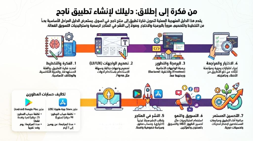 الإنفوجرافيك التعليمي أو التثقيفي يختصر المعلومة الثقيلة ويحولها لصورة “تفهم من أول نظرة”، بأسلوب بصري مرتب يربط بين الفكرة واللون والرمز.

قوته إنه يخلّي يربط المتعلم بالمحتوى خطوة بخطوة بدونالشعور بالملل، ويثبت المعلومة في الذهن أسرع من أي نص طويل.