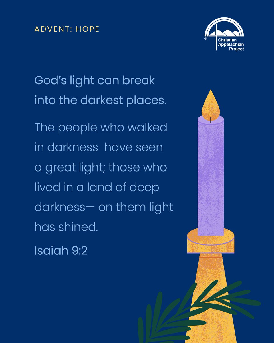 CAP wants to wish everyone a happy first of Advent! Be sure to follow along with our daily calendar: christianapp.org/advent-calendar 
 #Advent #ChristmasSeason #ChristianAppalachianProject